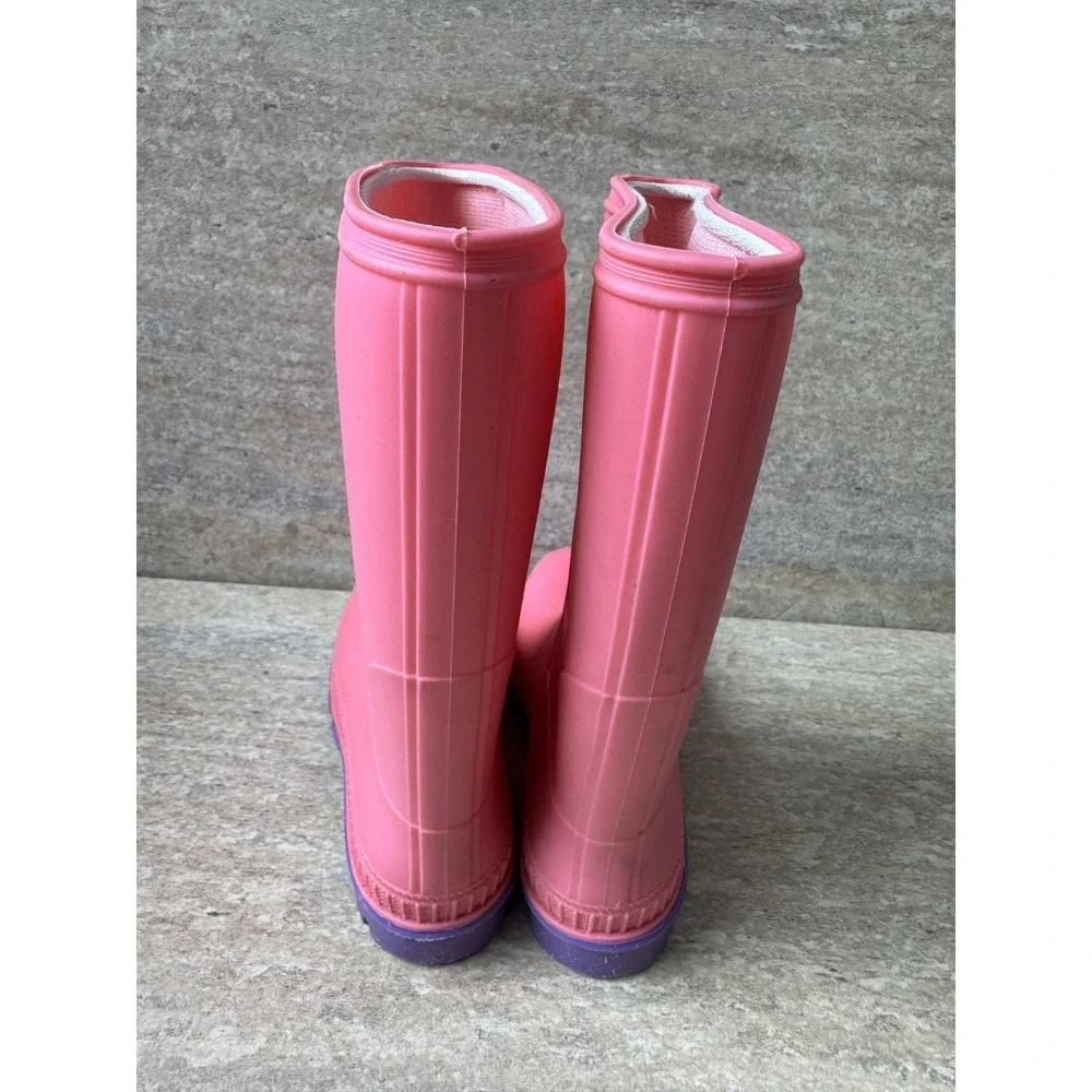 Kamik Pink &‎ Purple Kids Rain Boots Sz 3